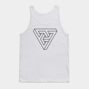 Impossible Shapes – Optical Illusion - Geometric Triangle Tank Top